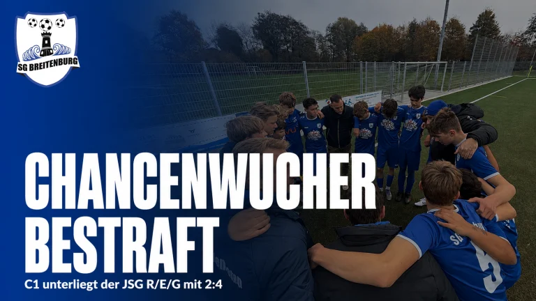 U15 verpasst Belohnung: Bittere 2:4-Niederlage bei der JSG R/E/G