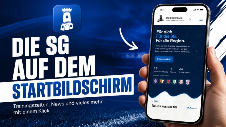 Die SG auf dem Startbildschirm