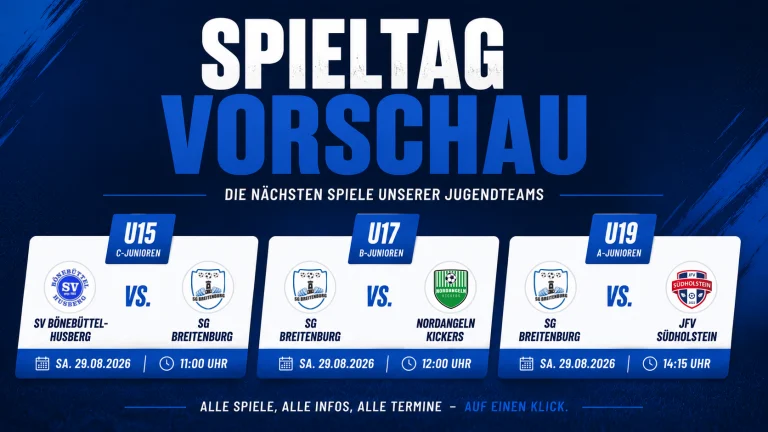 Unsere Spiele am Wochenende – 27. bis 30. August 2026