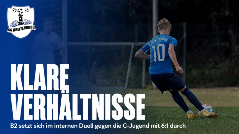 Klare Verhältnisse: B2 gewinnt internes Duell gegen die C-Jugend mit 6:1