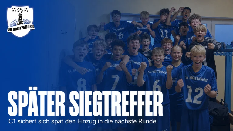 C1 gewinnt das Pokalspiel in Wesseln spät und steht in der nächsten Runde