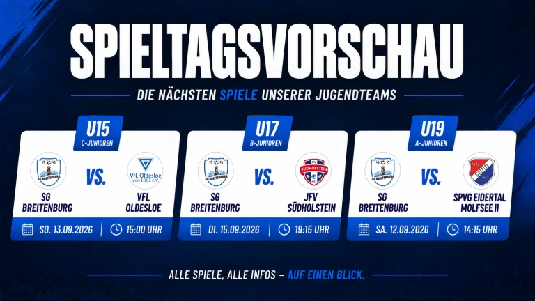 Unsere Spiele am Wochenende – 11. bis 15. September 2026